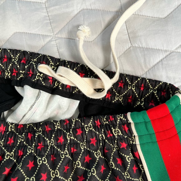 🛑SOLD🛑🎖GUCCI GG STAR PRINT TECHNICAL JERSEY PANTS🎖 - Picture 6 of 11